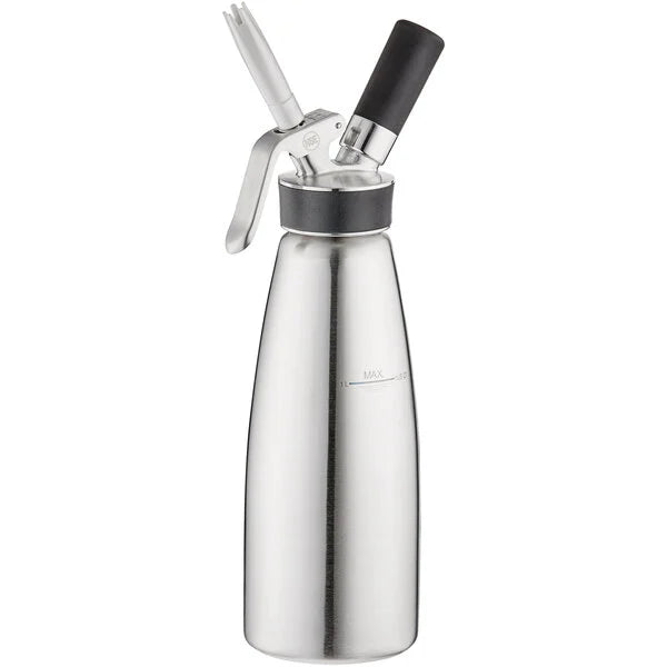 Sifon iSi 173001 Gourmet | Dispensador de crema batida | acero inoxidable 1 litro | Cocina Molecular