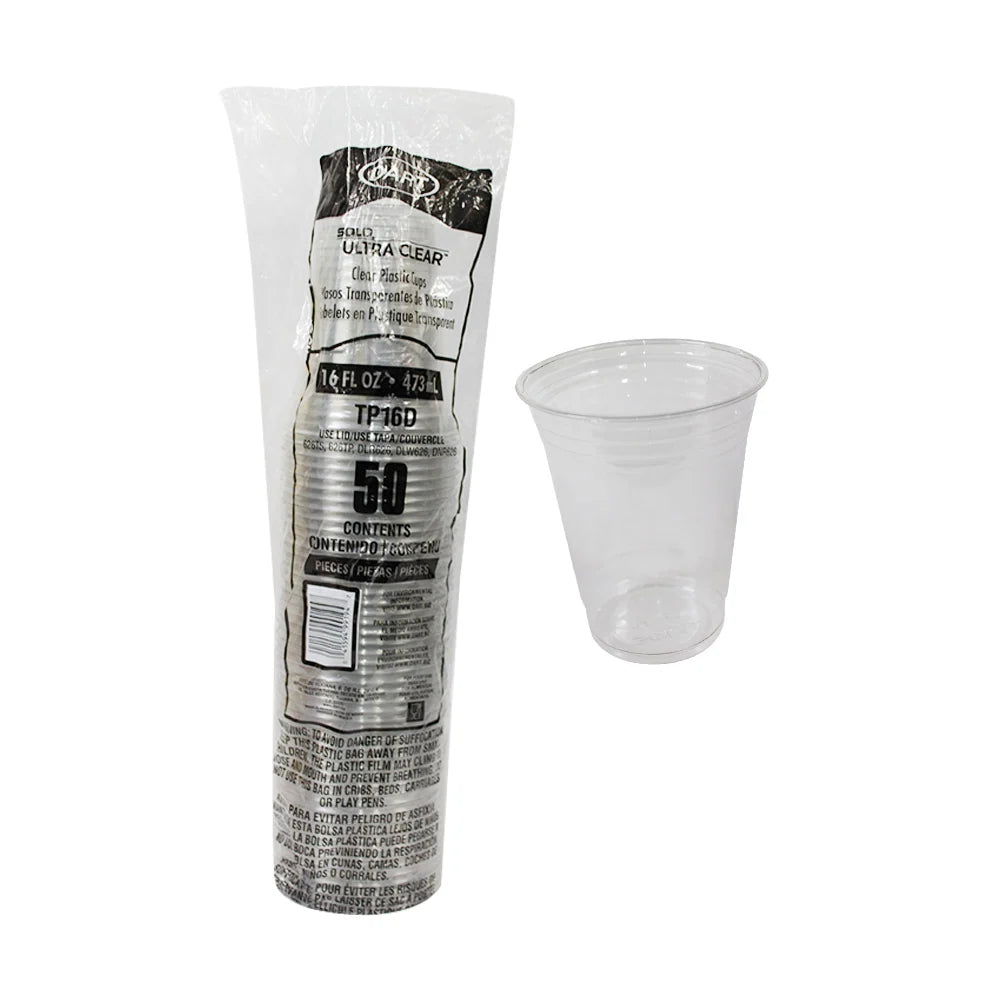 Vaso Trasparente | TP16D 16oz  | 50pz