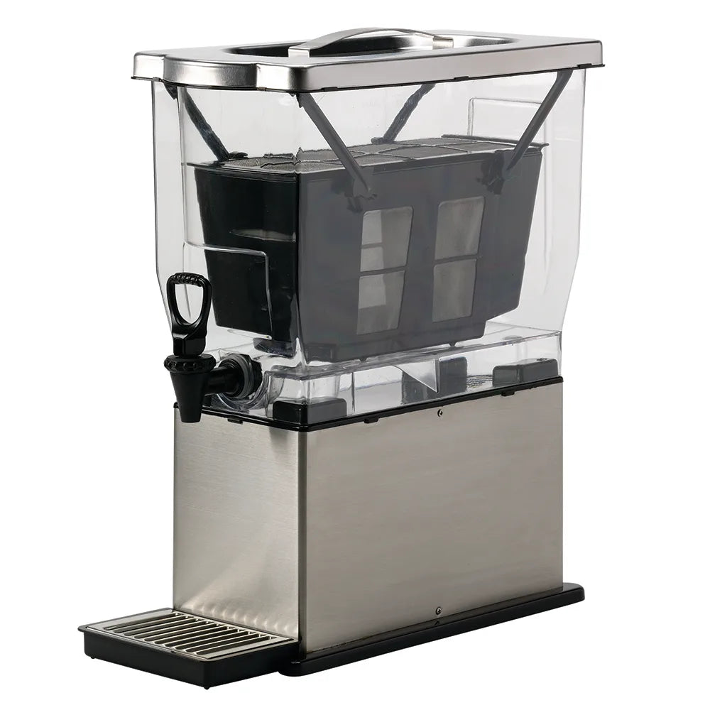 Sistema de preparación de Cold Brew | 3 galones, 11 litros |con cesta de preparación, acero inoxidable