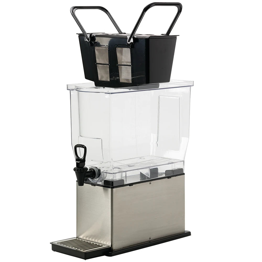 Sistema de preparación de Cold Brew | 3 galones, 11 litros |con cesta de preparación, acero inoxidable