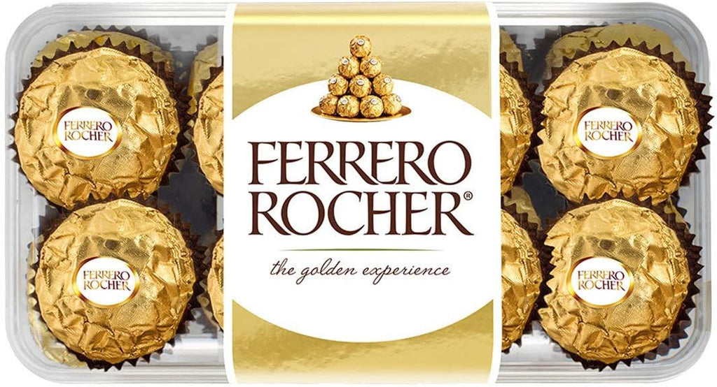 Chocolate Ferrero Rocher | Relleno con Avellana | 16 pzas