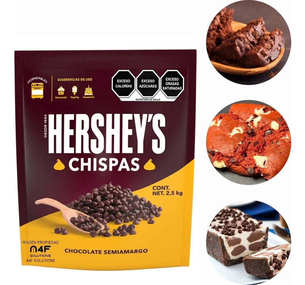 Chispas De Chocolate Semiamargo Hershey's 2.5 Kg 1 Pza