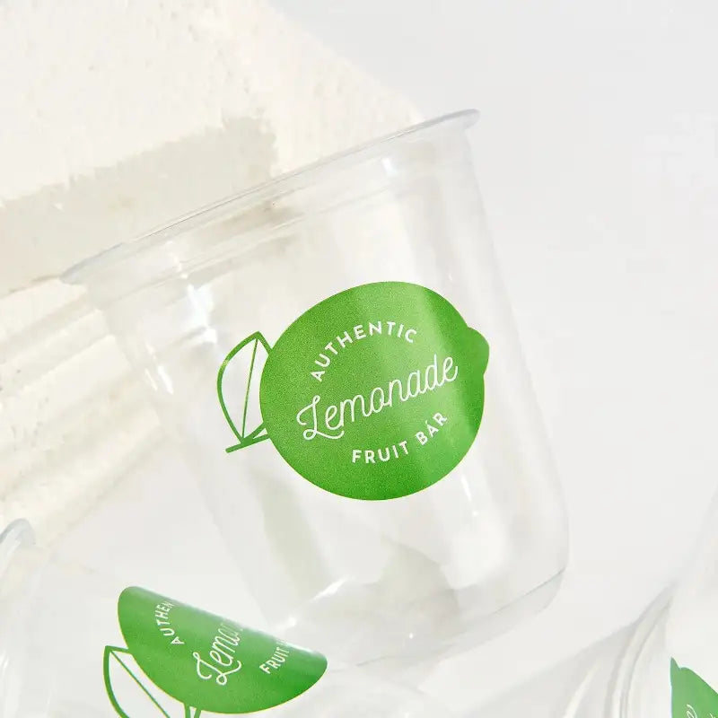 Vaso BOBA Tipo U PET | Vaso Bebidas Frías Fondo Curvo | Personalizado con logotipo