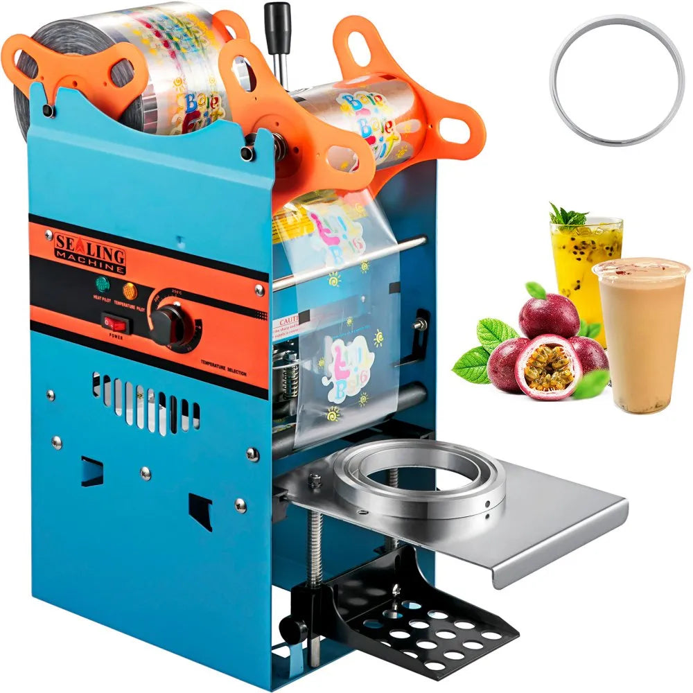 Máquina selladora manual de té boba | 300-500 vasos/hora | vasos de 90/95 mm de diámetro